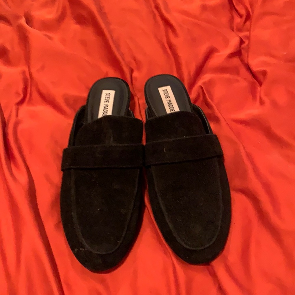 Steve Madden suede mules